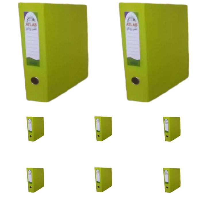 زونکن اطلس مدل A4فانتزی سبز فسفری ( بسته 8 عددی)